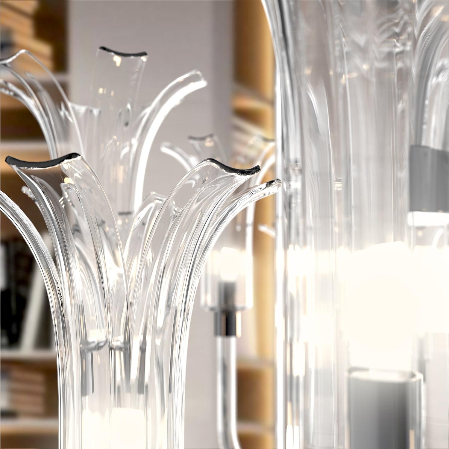 MICHELANGELO Lampadario Design Italiano – Vetro di Murano, Fino a 16 Luci en venta 5