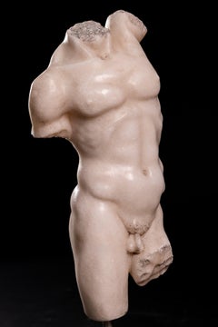 Michelangelo Torso aus Marmor