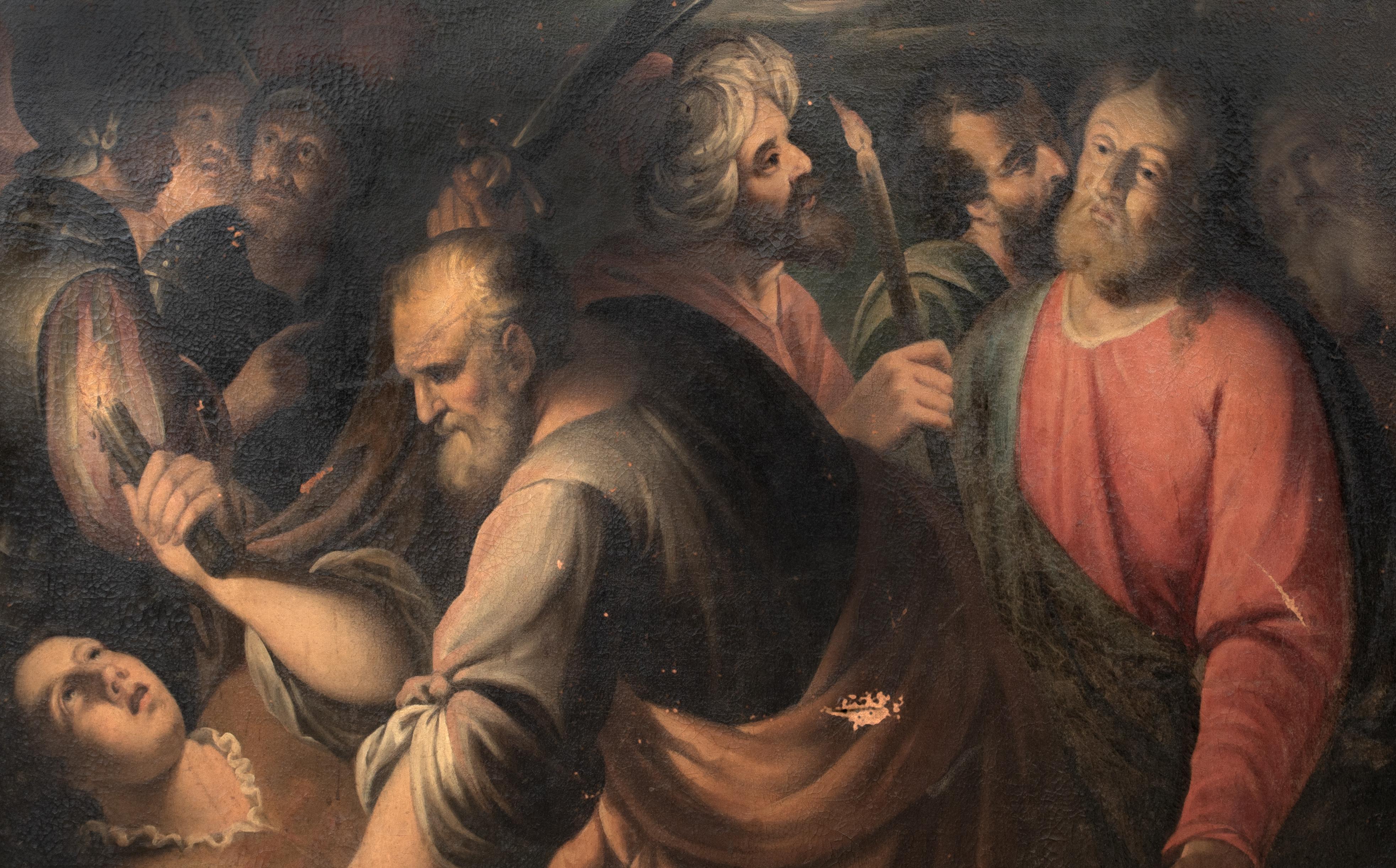 Saint Peter schneidet das Ohr des Malchus, 17. Jahrhundert  Schule von CARAVAGGIO 3