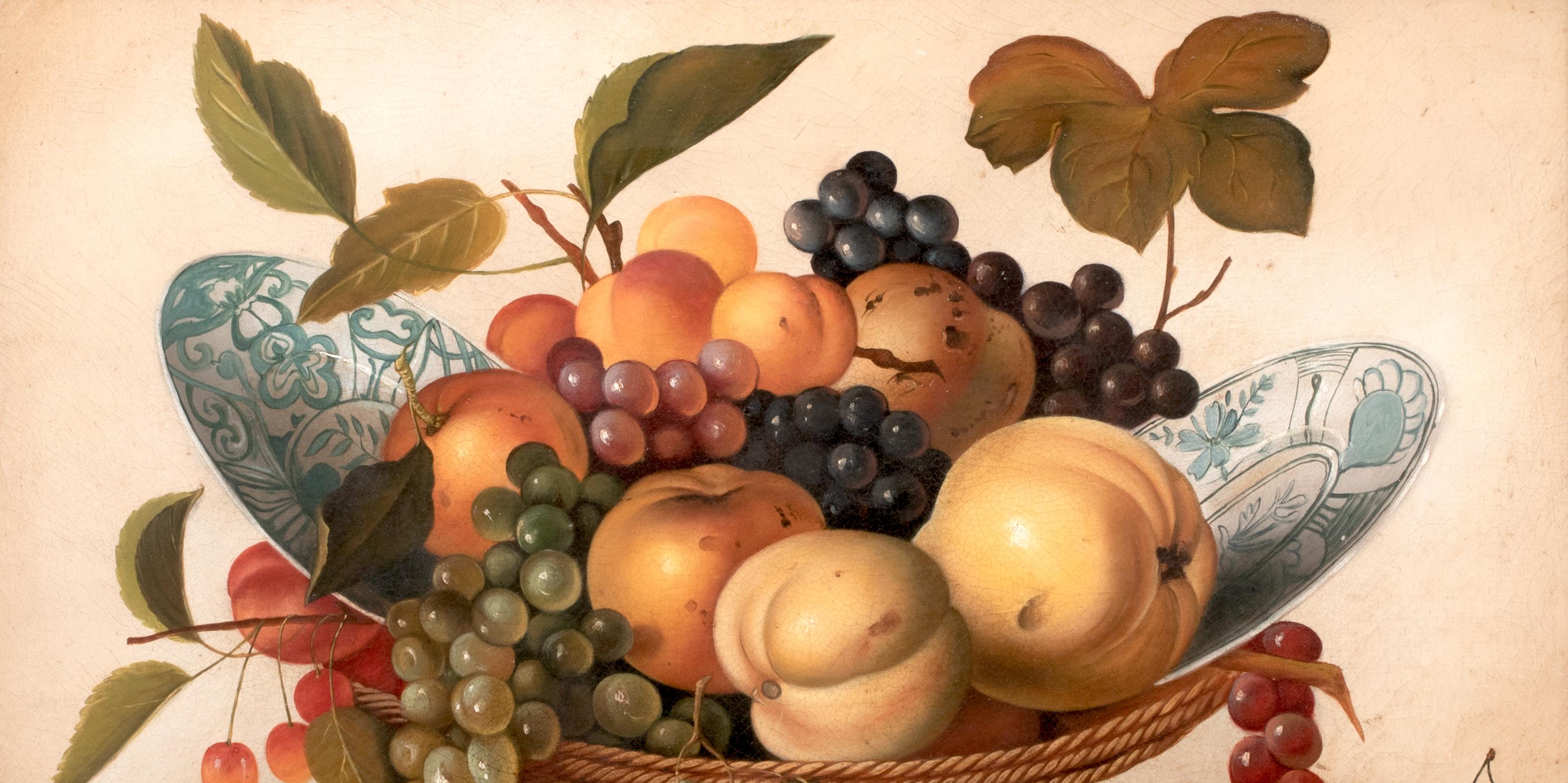 Still Life of Fruit In A Basket, 17th Century follower of Caravaggio (1571-1610) 4