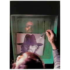 Photolithographie de Michel-Ange Pistoletto « L' Aquario