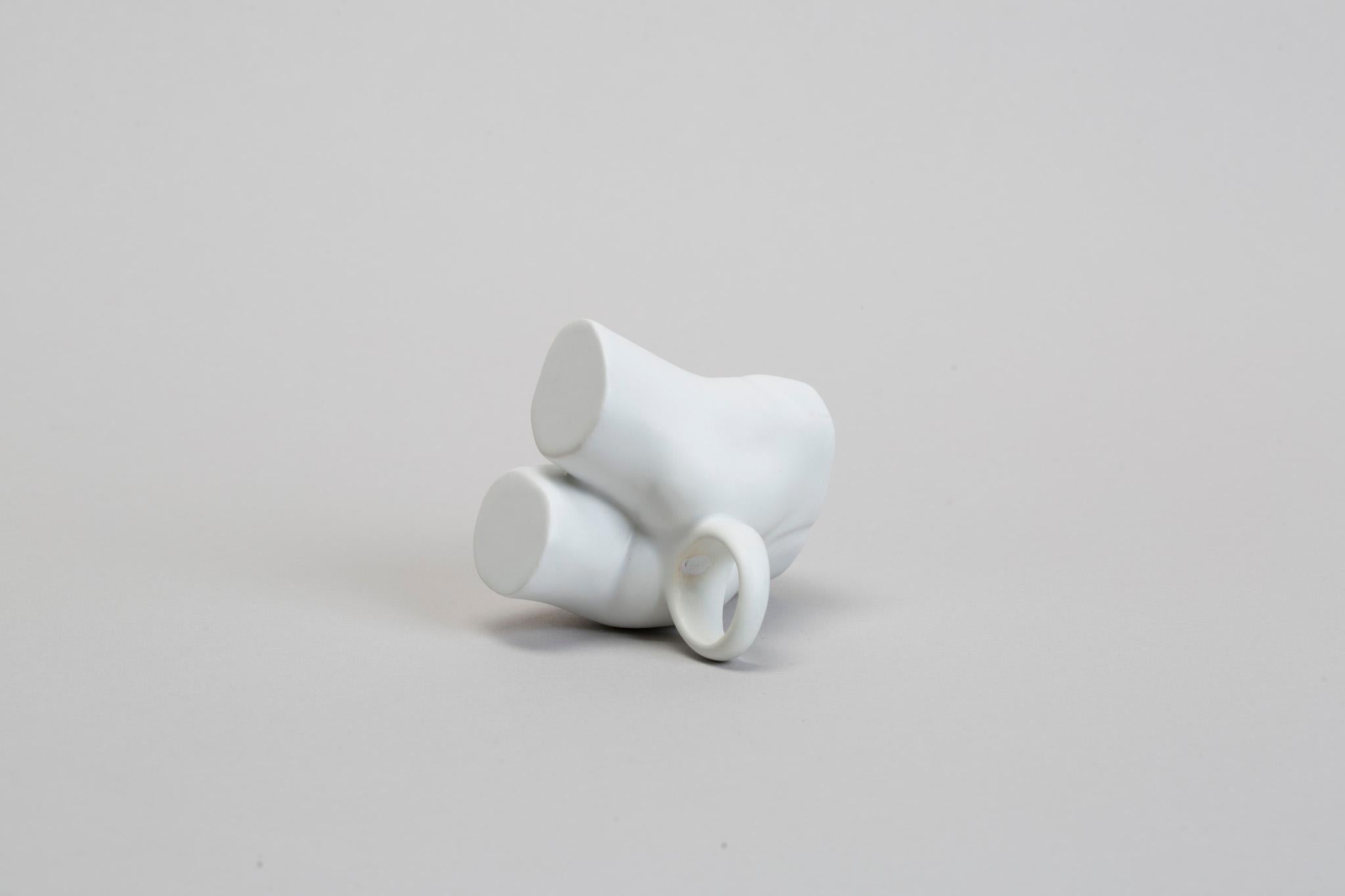 Michelangelo Prèt-a-porter Ceramic Sculptural Ring Contemporary In New Condition For Sale In London, GB