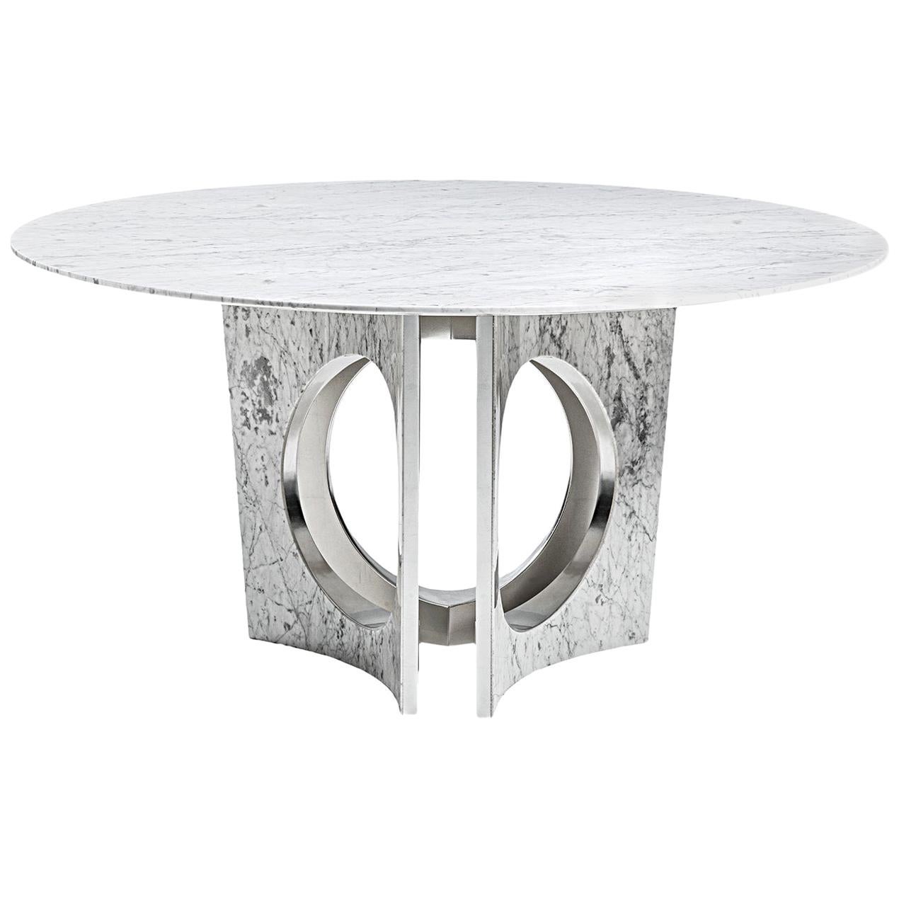 Michelangelo Round Dining Table by Carlo Bimbi For Sale