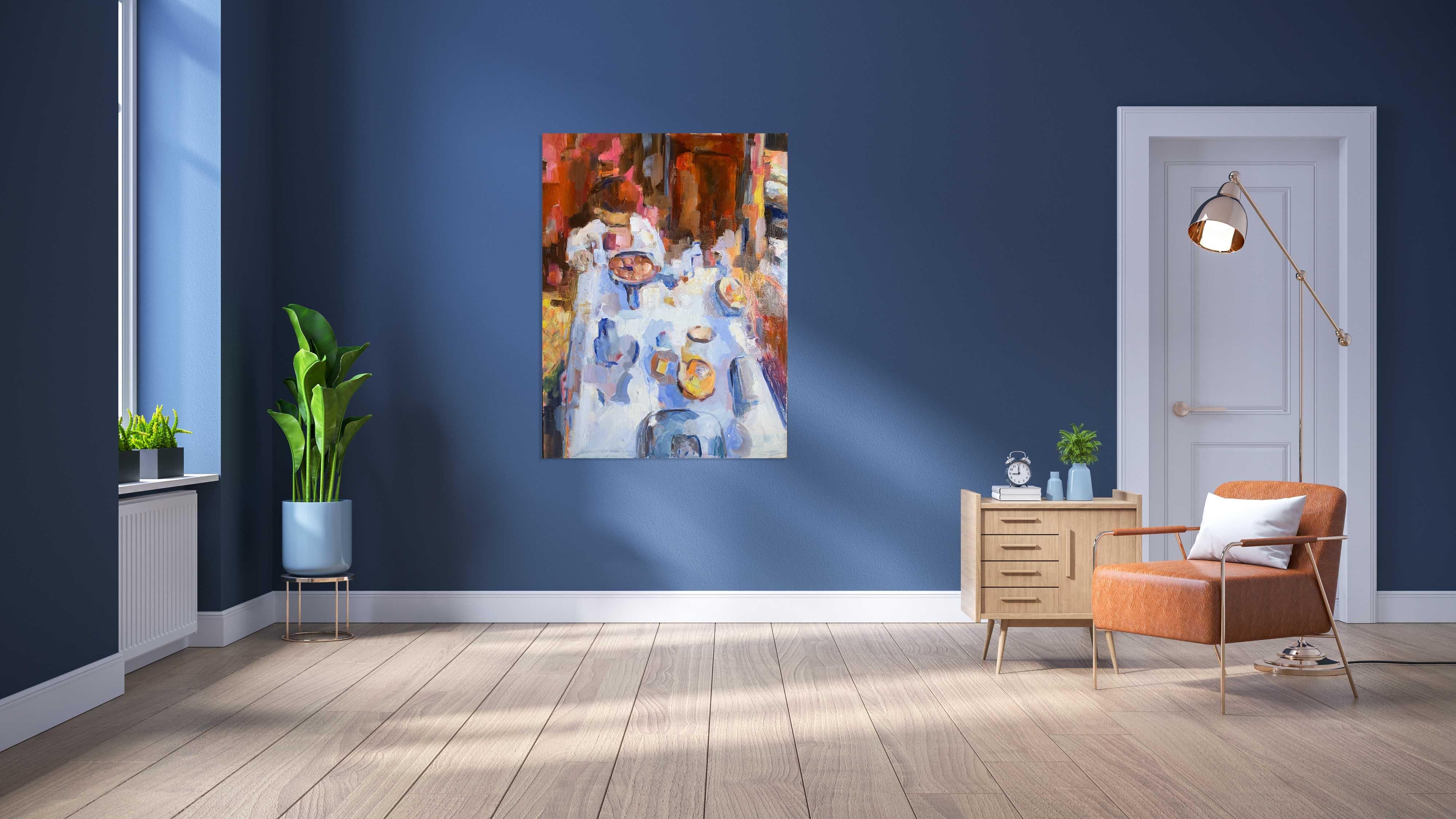„Dinner Öl auf Leinwand 36