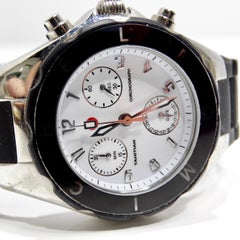 Michele 1990s Black Rubber Watch