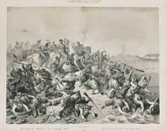 La Bataille de Palestro - Lithograph by Michele and Leonardo Doyen - 1863 ca.