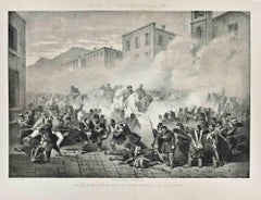 The Conquest of Palermo - Lithograph by Michele and Leonardo Doyen - 1860