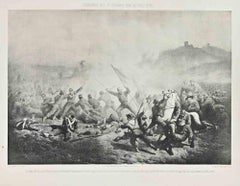 Volturno October 1th 1860 - Lithograph by Michele and Leonardo Doyen - 1860