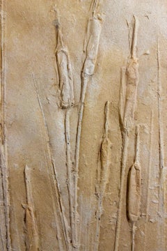 Michele Brody, Nature in Absentia: Cattails In Relief, Handmade Cast Paper