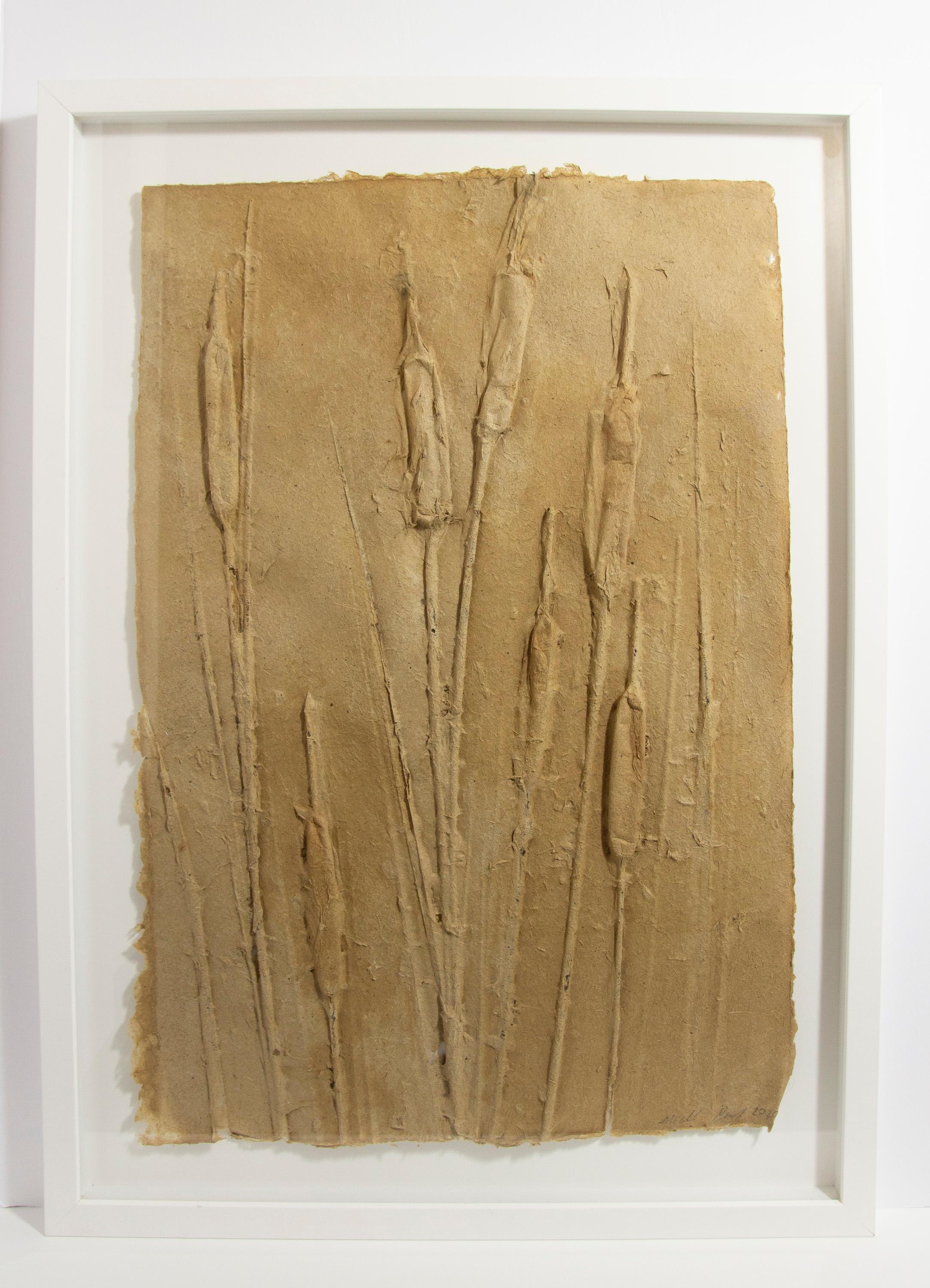 Michele Brody, Nature in Absentia: Cattails Plucked Out, Handmade Cast Paper

The essence of Michele Brody’s work thrives on the interaction with new communities and place-making. Once there, she explores what it means to establish roots within an