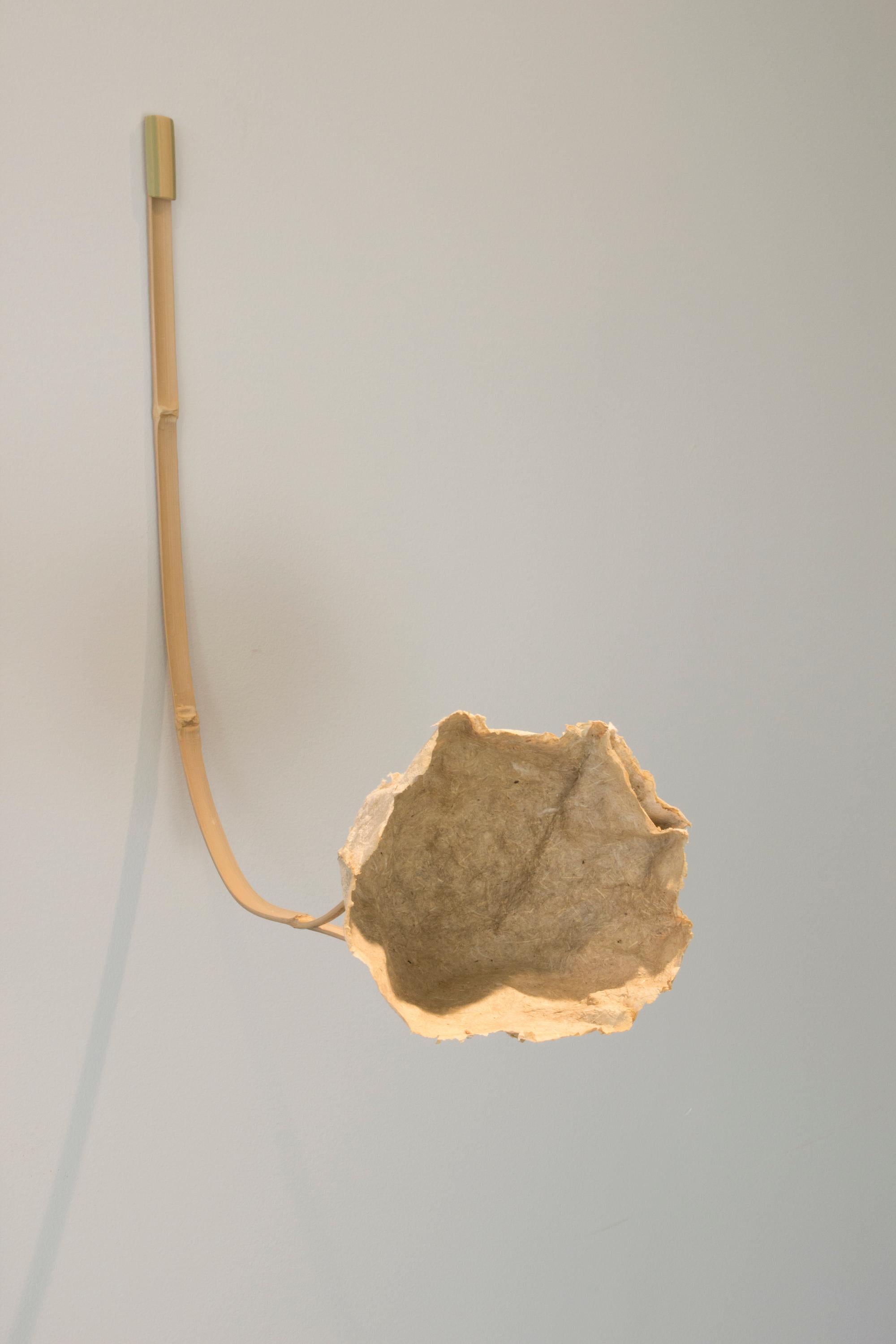Michele Brody, Re-Blooms, Installation, Handcast Paper, Bamboo, 8'h x 5'w x 3'd For Sale 1