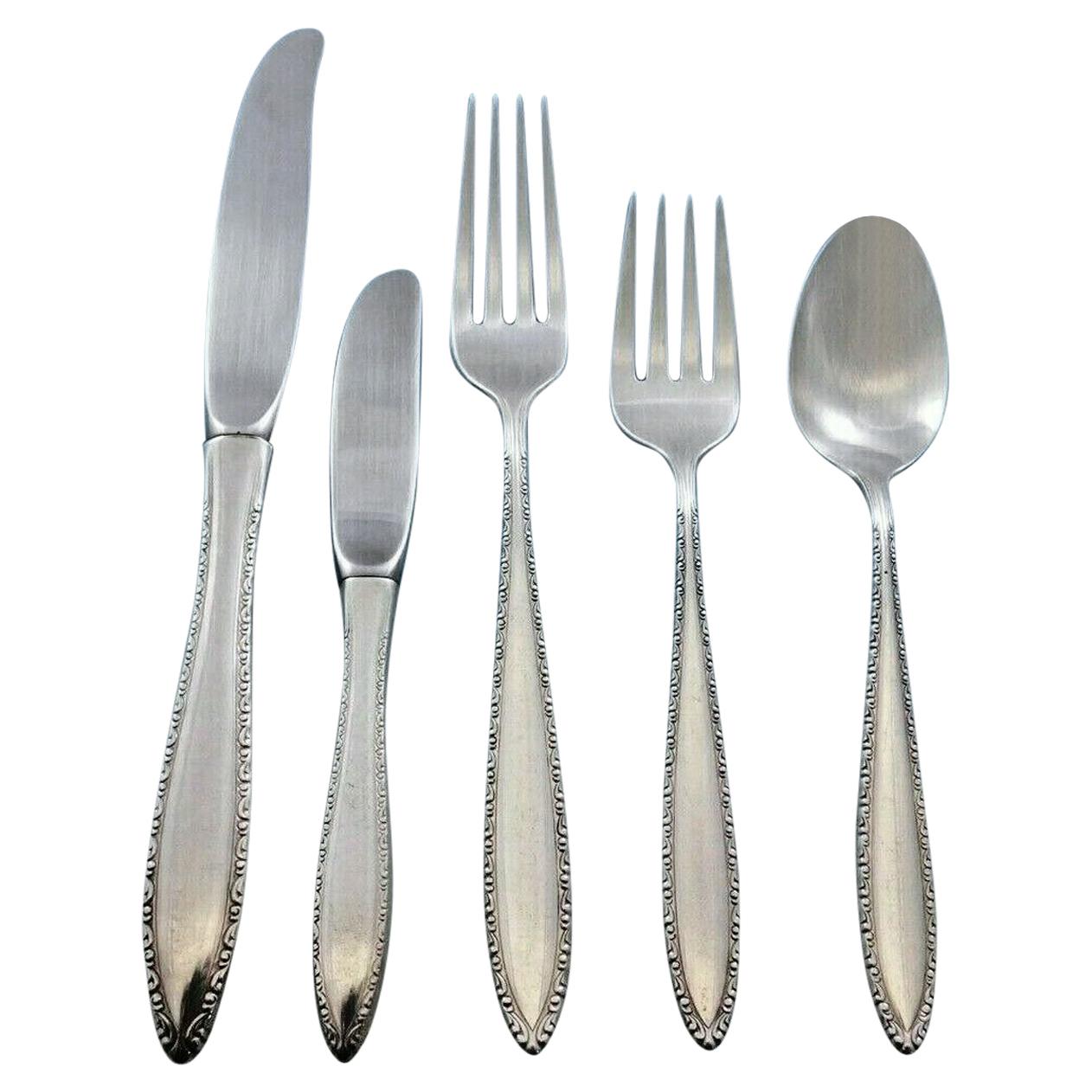Michele by Wallace Sterling Silver Flatware Set for 8 Service 40 Pieces