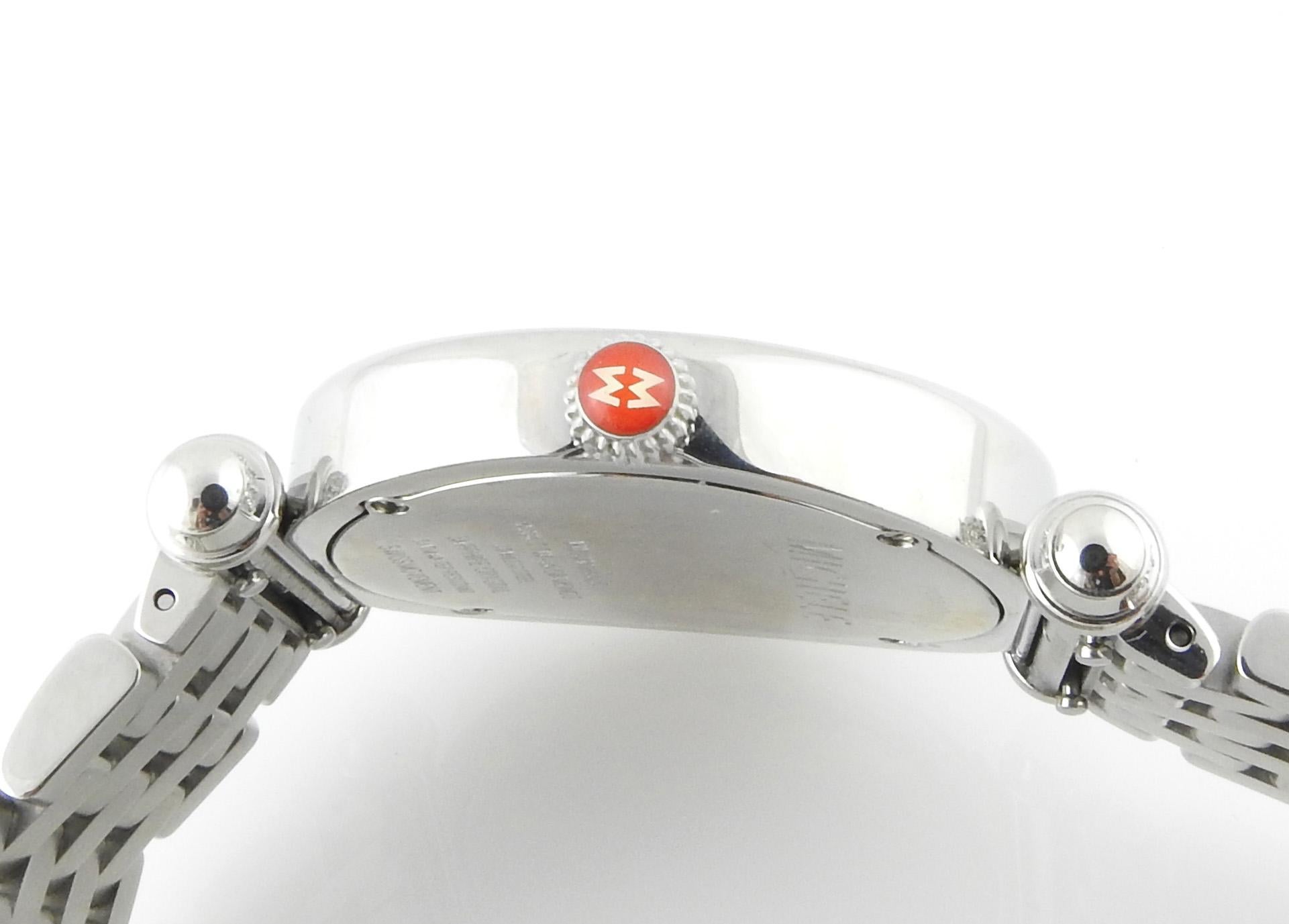 Michele Caber Diamond MOP Edelstahl Perlmutt Damenuhr MW16A01H6 5