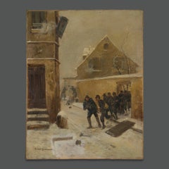 Michele Cammarano - 19th Century Signed Italian Military Painting Michele Cammarano 19th Century Signed Italian Military Painting Michele Cammarano