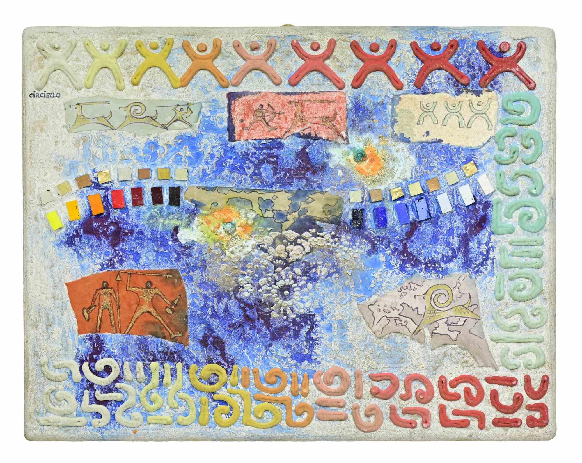 Rock Composition - Mixed Media by Michele Cerciello - 2005 For Sale 1