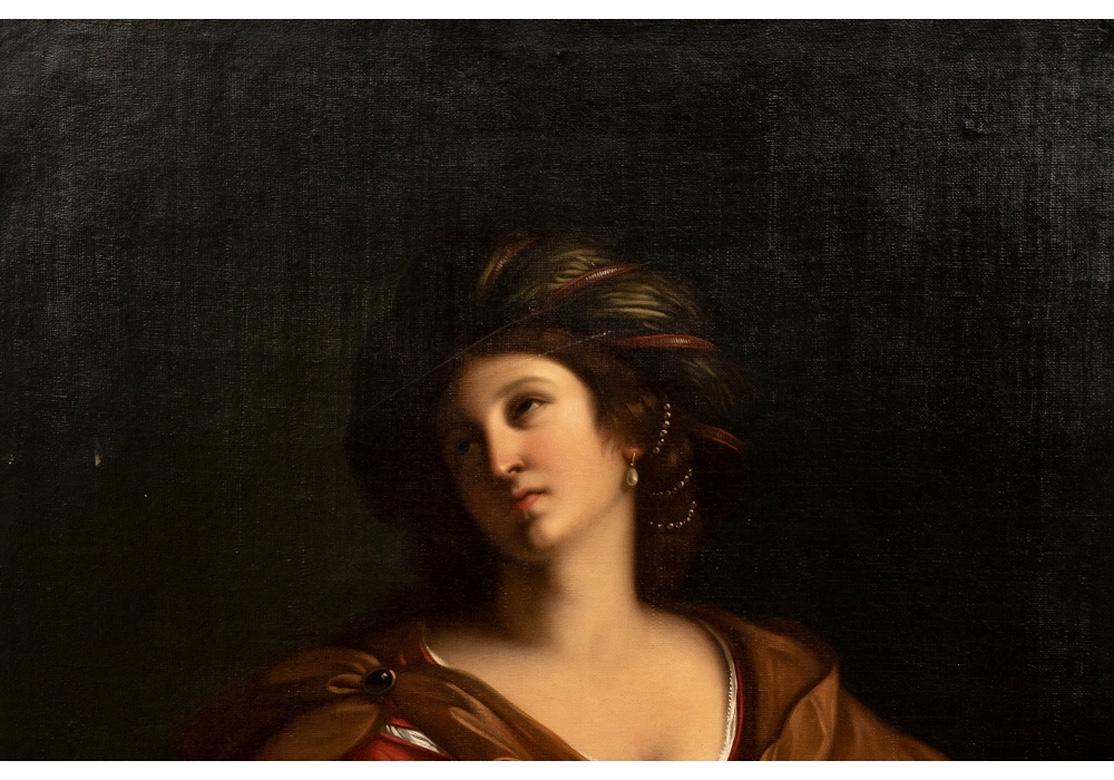 Michele Cortazzo 'Italy, 19th C.' Oil on Canvas, After Guercino's 1651 Samian Si For Sale 2