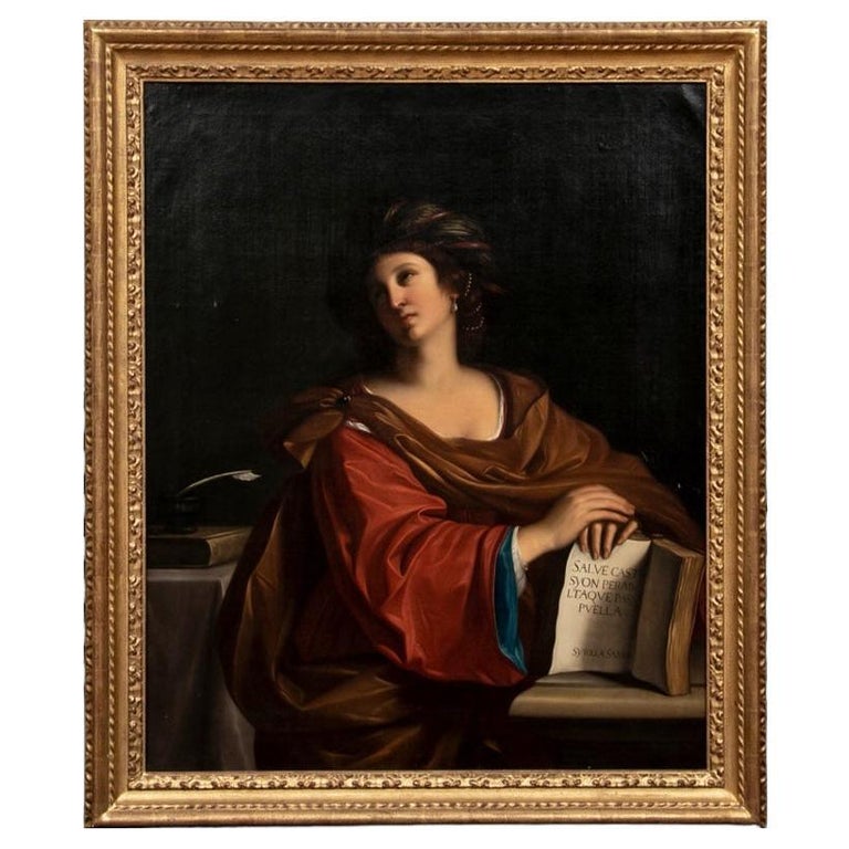 Michele Cortazzo 'Italy, 19th C.' Oil on Canvas, After Guercino's 1651 ...