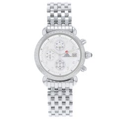 Michele CSX Diamond Chronograph MOP Dial Steel Quartz Ladies Watch 71-4000/5000