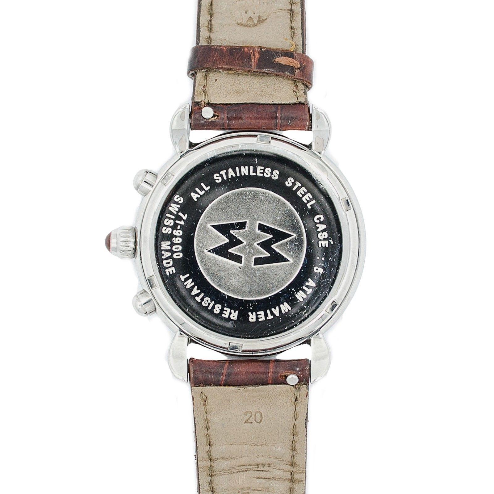 Michele CSX Reference #:MW03C01A1023. MICHELE CSX MW03C01A1023 CHRONOGRAPH 0.60CT LEATHER BAND QUARTZ WOMENS WATCH. Verified and Certified by WatchFacts. 1 year warranty offered by WatchFacts.