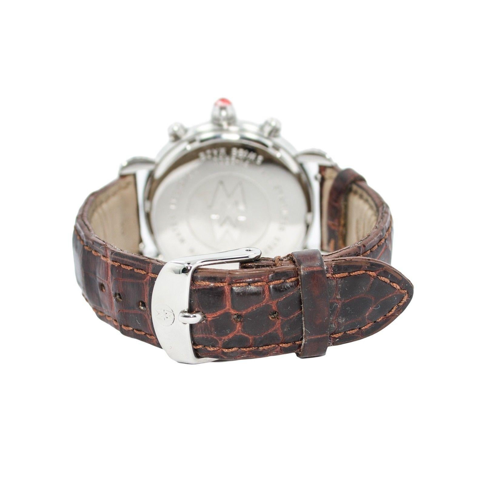 Contemporary Michele Csx Mw03C01A1023 With 7 mm Band, Stainless-Steel Bezel & White Dial