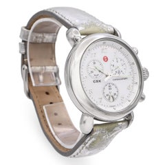 Michele CSX Stainless Steel Chronograph Ladies Quartz Watch