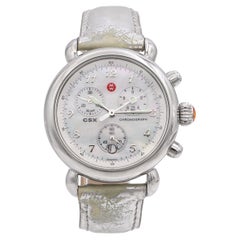 Michele CSX Stainless Steel Chronograph Ladies Quartz Watch
