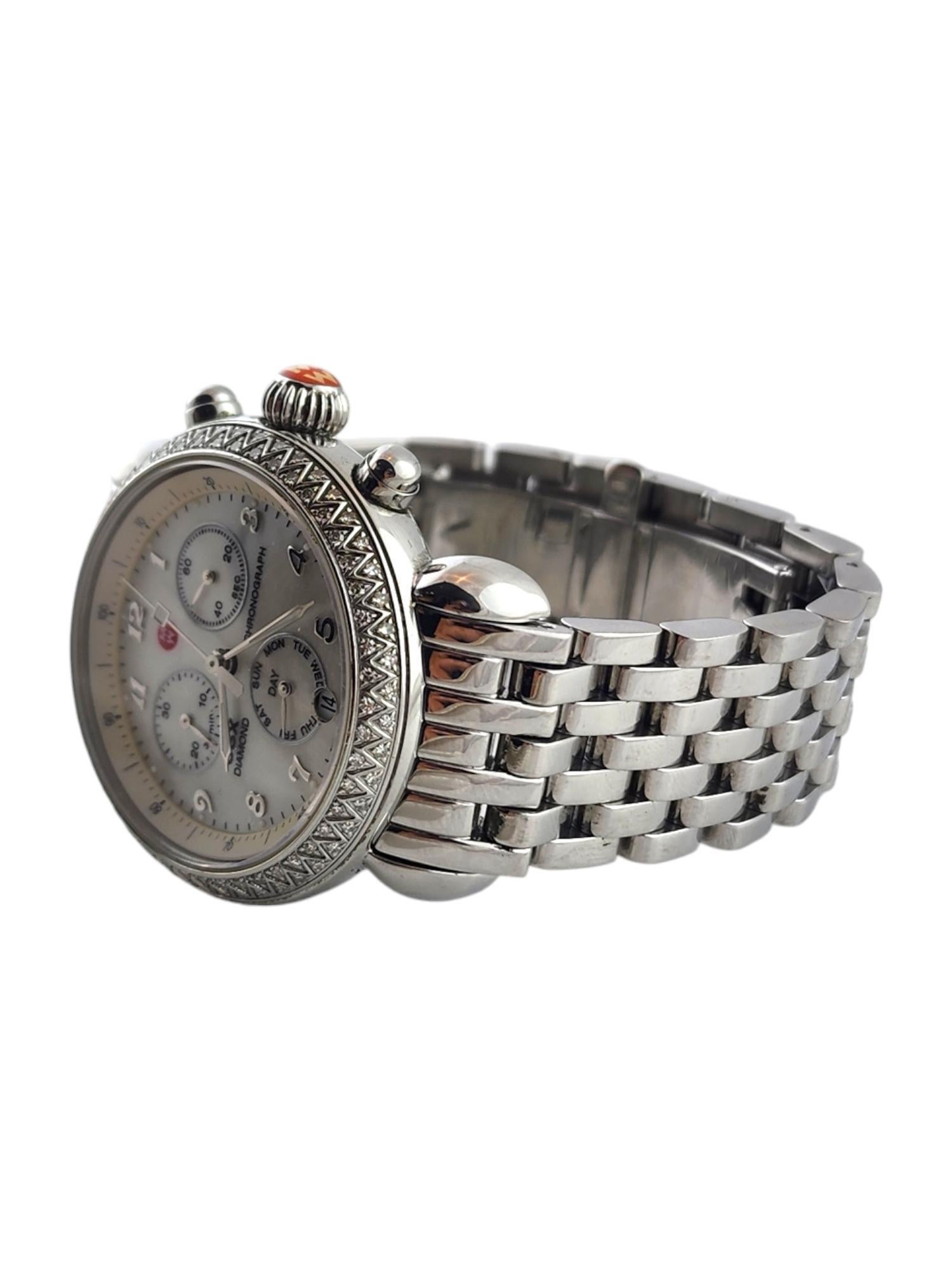 Women's Michele CSX33 Diamond Ladies Watch MW03M01A1025 MOP Dial #18477 For Sale