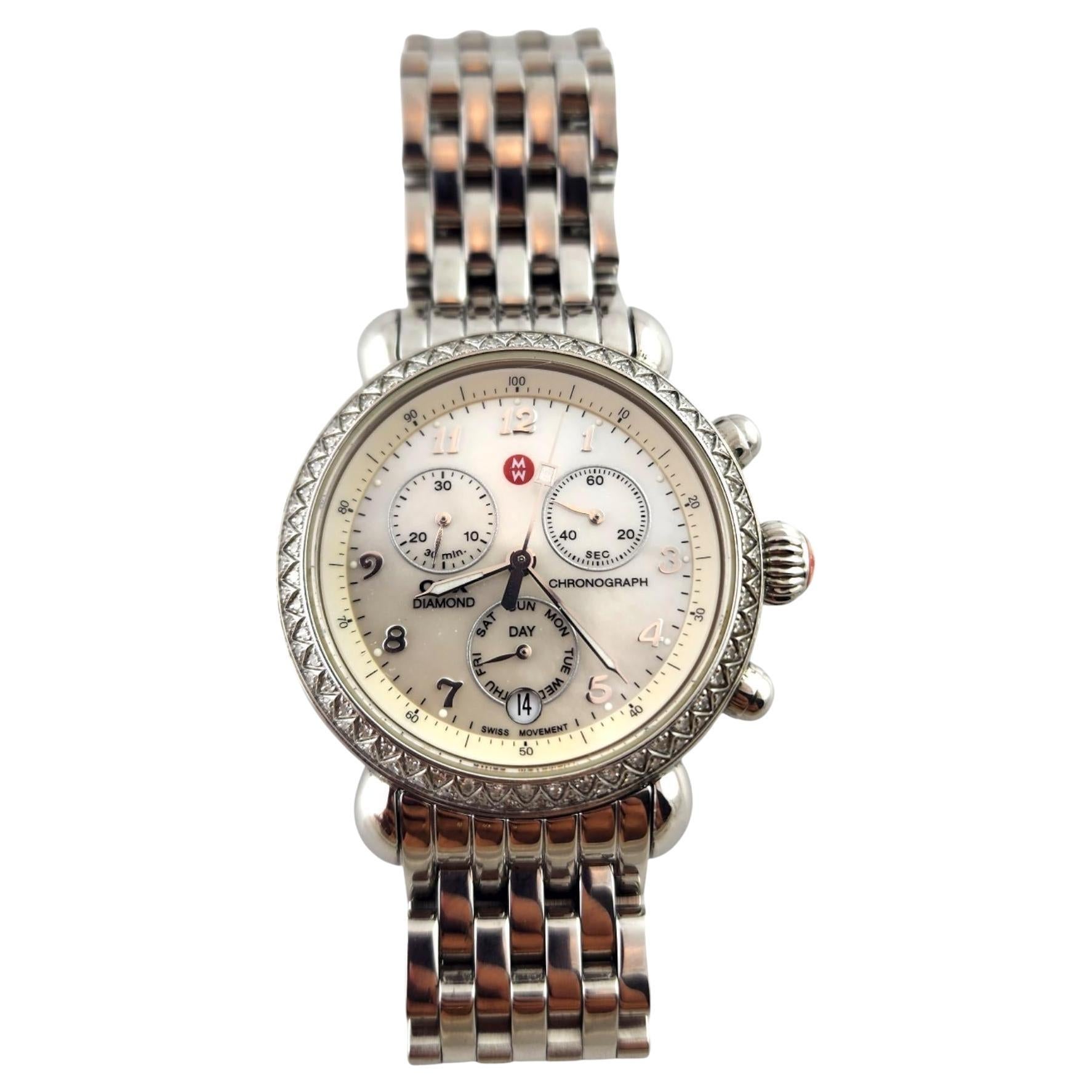 Michele CSX33 Diamond Ladies Watch MW03M01A1025 MOP Dial #18477 For Sale