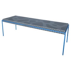 Michele de Lucchi Mesa de comedor de escritura burdeos para Memphis Milano Italia, 1985