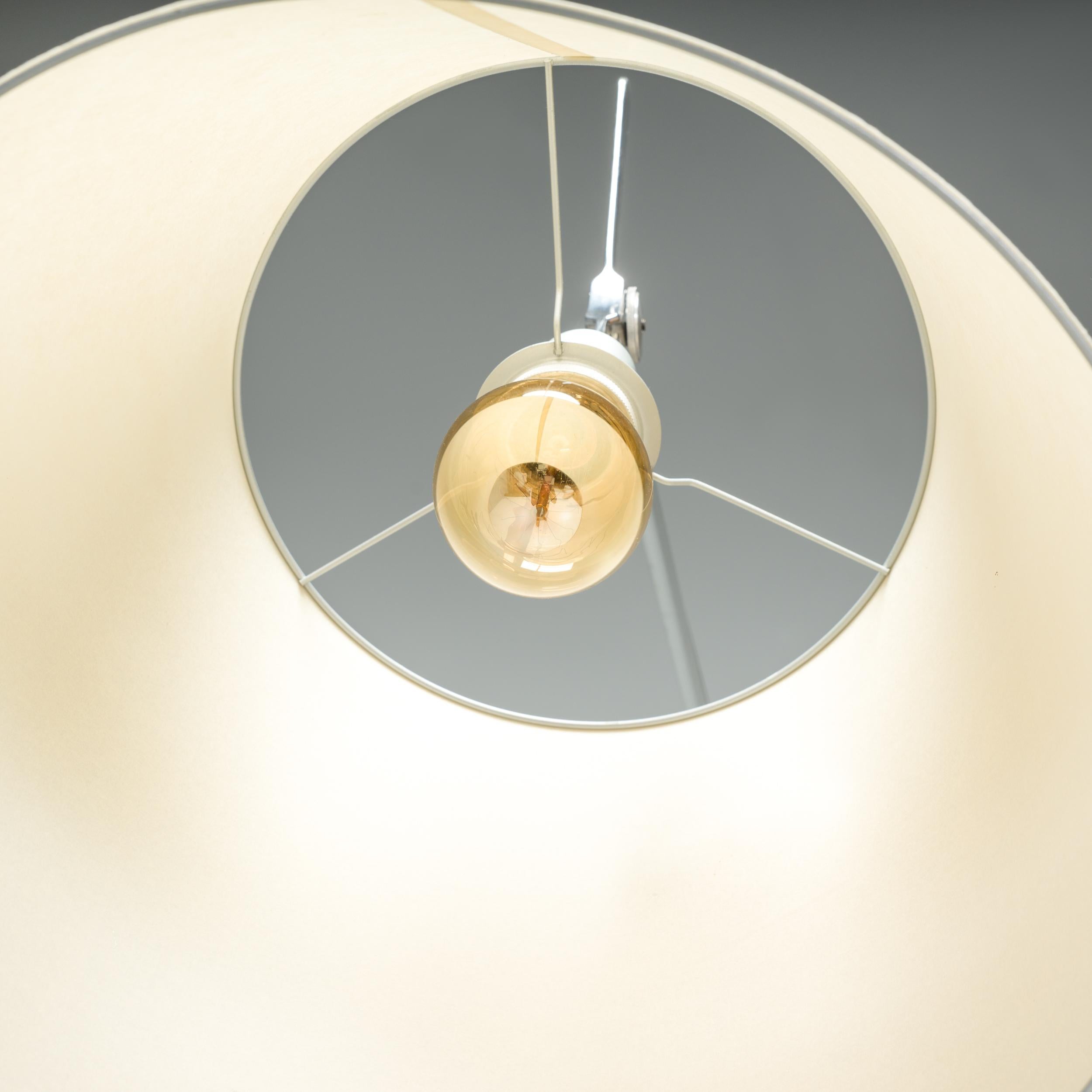 Michele De Lucchi for Artemide Tolomeo Mega Silver and Cream Floor Lamp 6