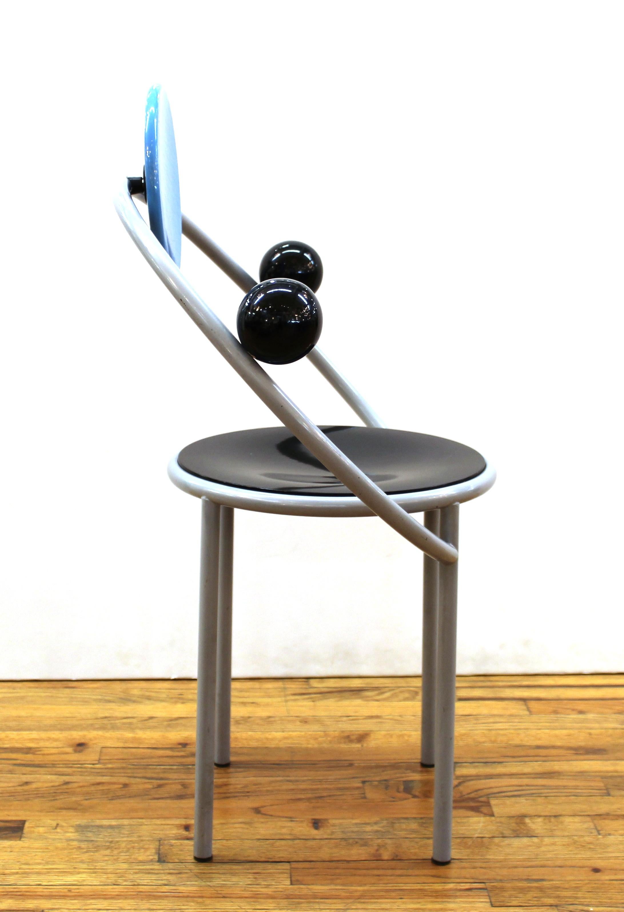 Post-Modern Michele De Lucchi Italian Postmodern Memphis 'First Chair'
