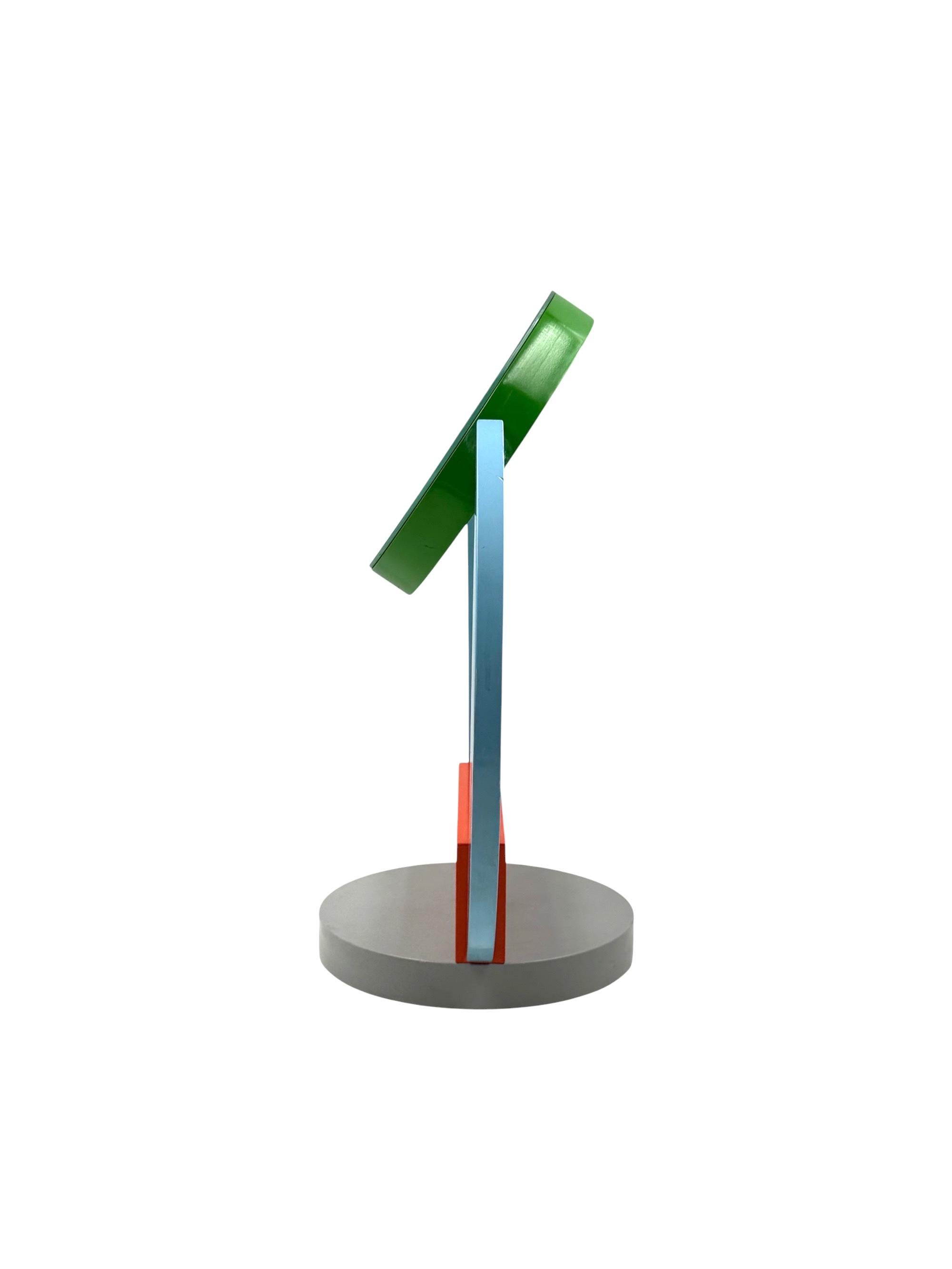 Michele De Lucchi, postmodern table mirror / vanity, Memphis Italy 1980s For Sale 3