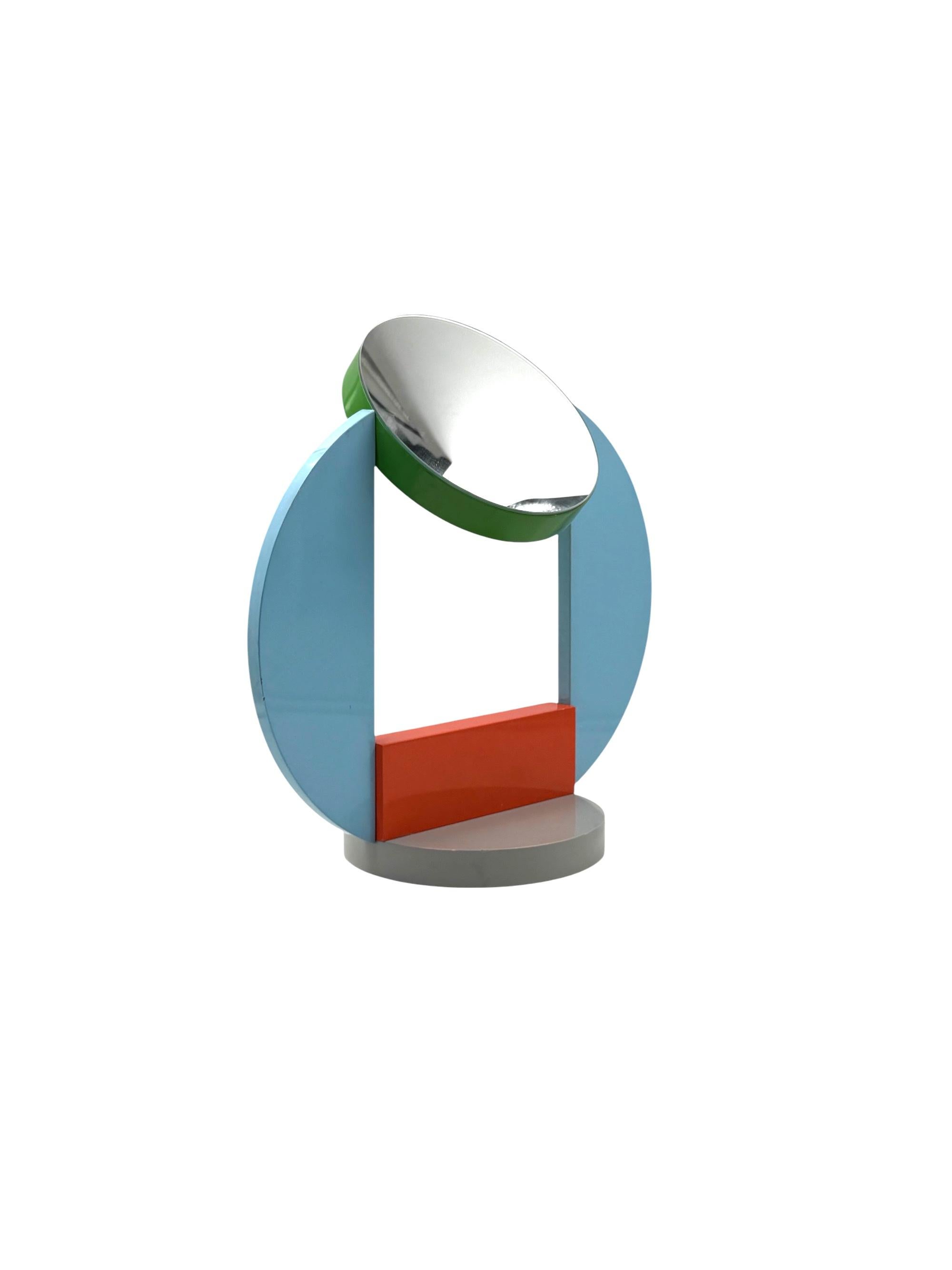 Michele De Lucchi, postmodern table mirror / vanity, Memphis Italy 1980s For Sale 8