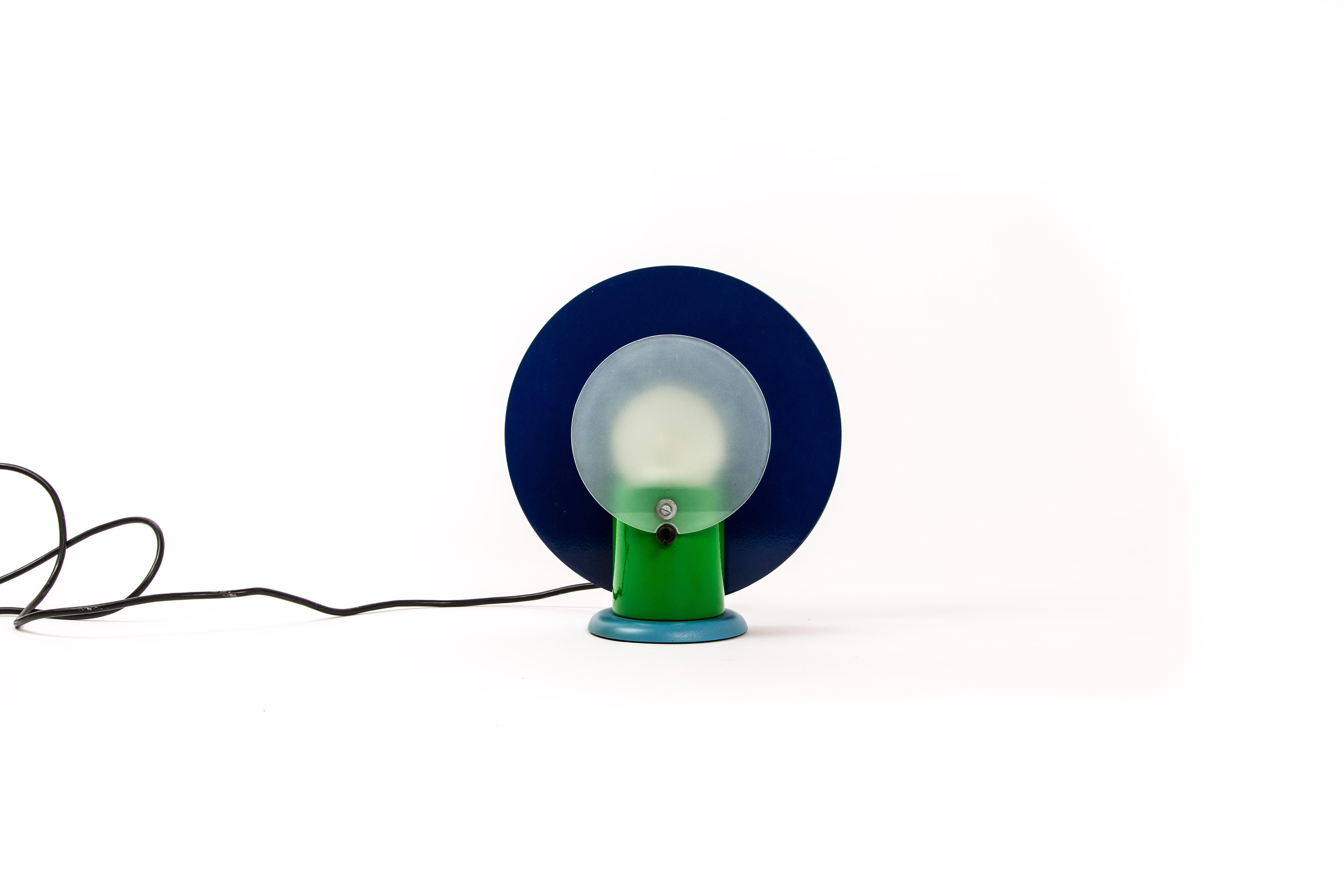 Michele de Lucchi Round Lamp by Padova Bieffeplast Memphis Group 2