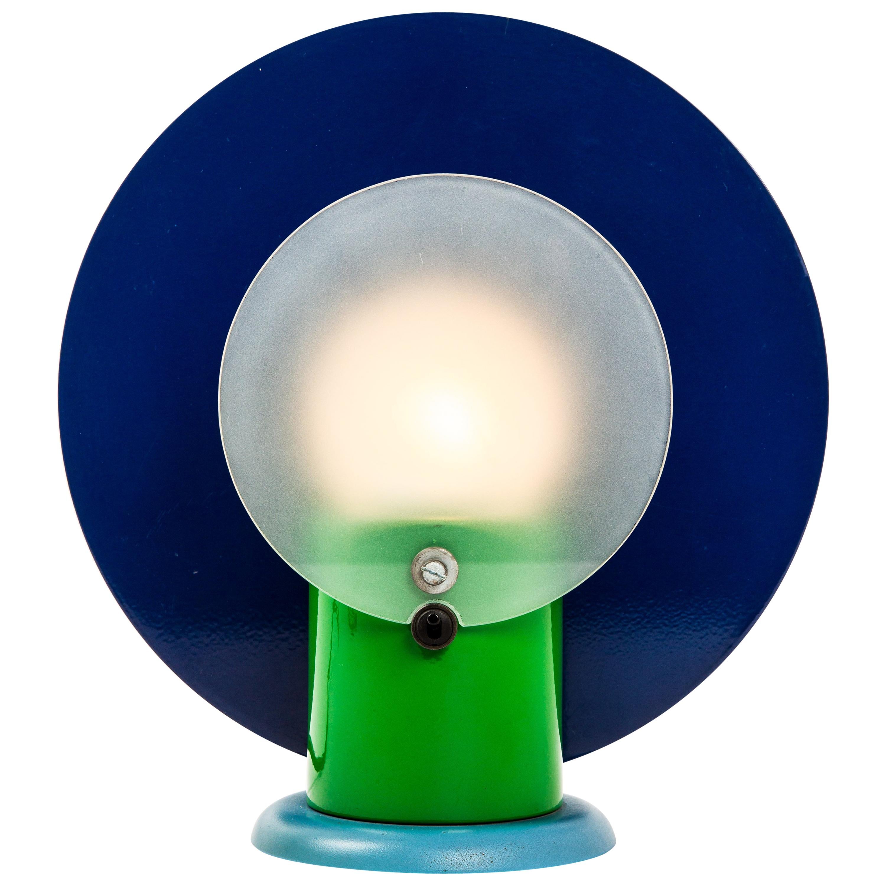 Michele de Lucchi Round Lamp by Padova Bieffeplast Memphis Group