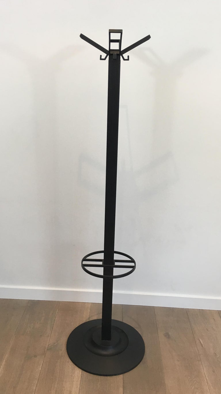 Michele De Lucchi and Tadao Takaichi for Kartell, Black Plastic Coat Stand  For Sale at 1stDibs