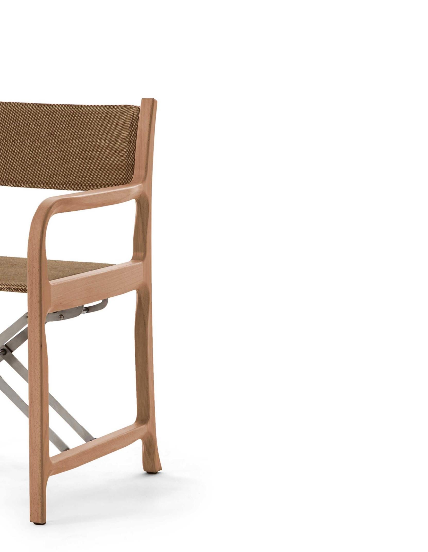 Chaise Pavillon Project unique en bois massif de Michele De Lucchi pour Cassina Neuf - En vente à Barcelona, Barcelona