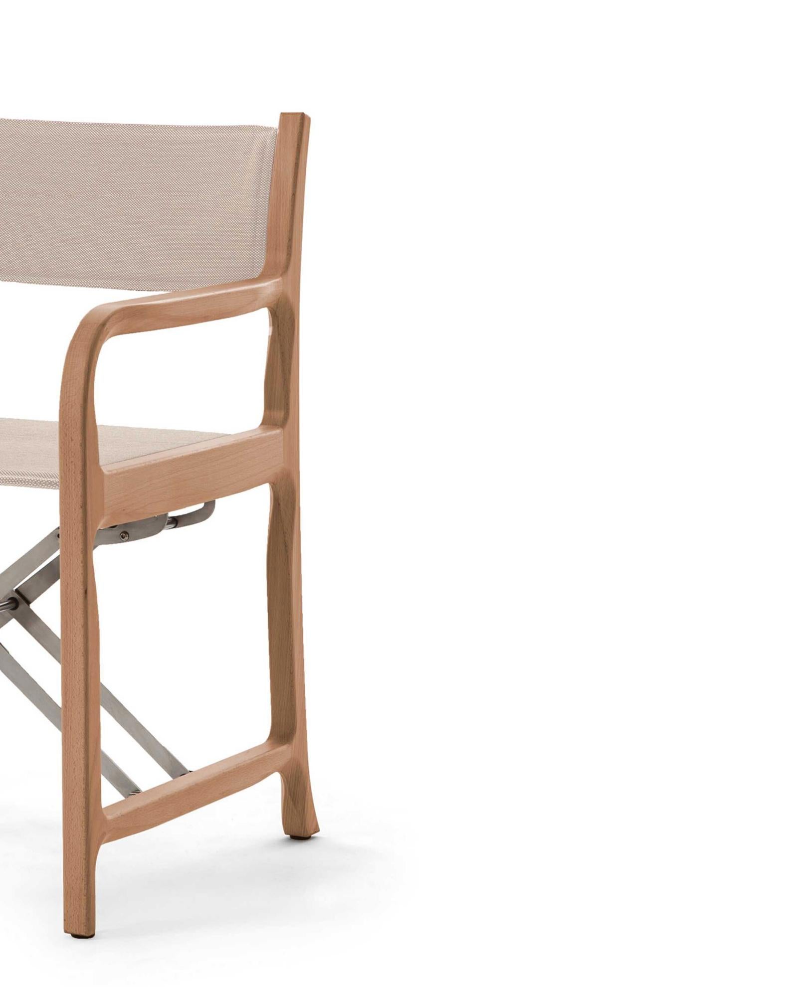 XXIe siècle et contemporain Chaise Pavillon Project unique en bois massif de Michele De Lucchi pour Cassina en vente