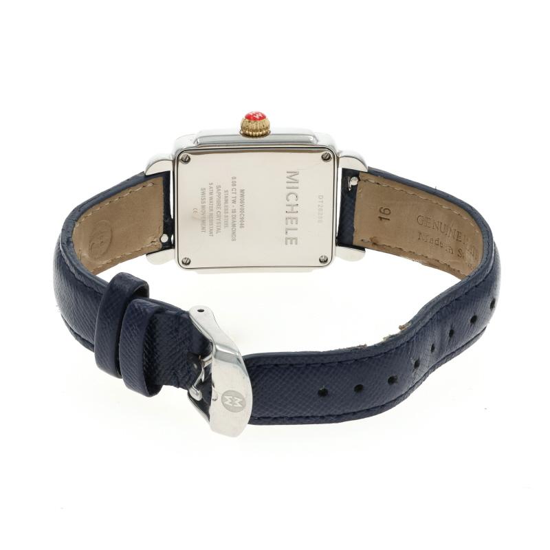 Michele Deco Diamond Damen Armbanduhr MW06V00C9046 Edelstahl Quarz 1 Yr Wnty im Angebot 1
