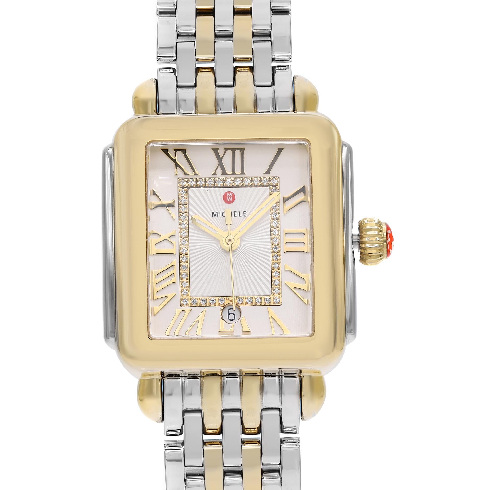 Michele Deco Madison Two-Tone Steel Silver Dial Ladies Watch MWW06T000147 1