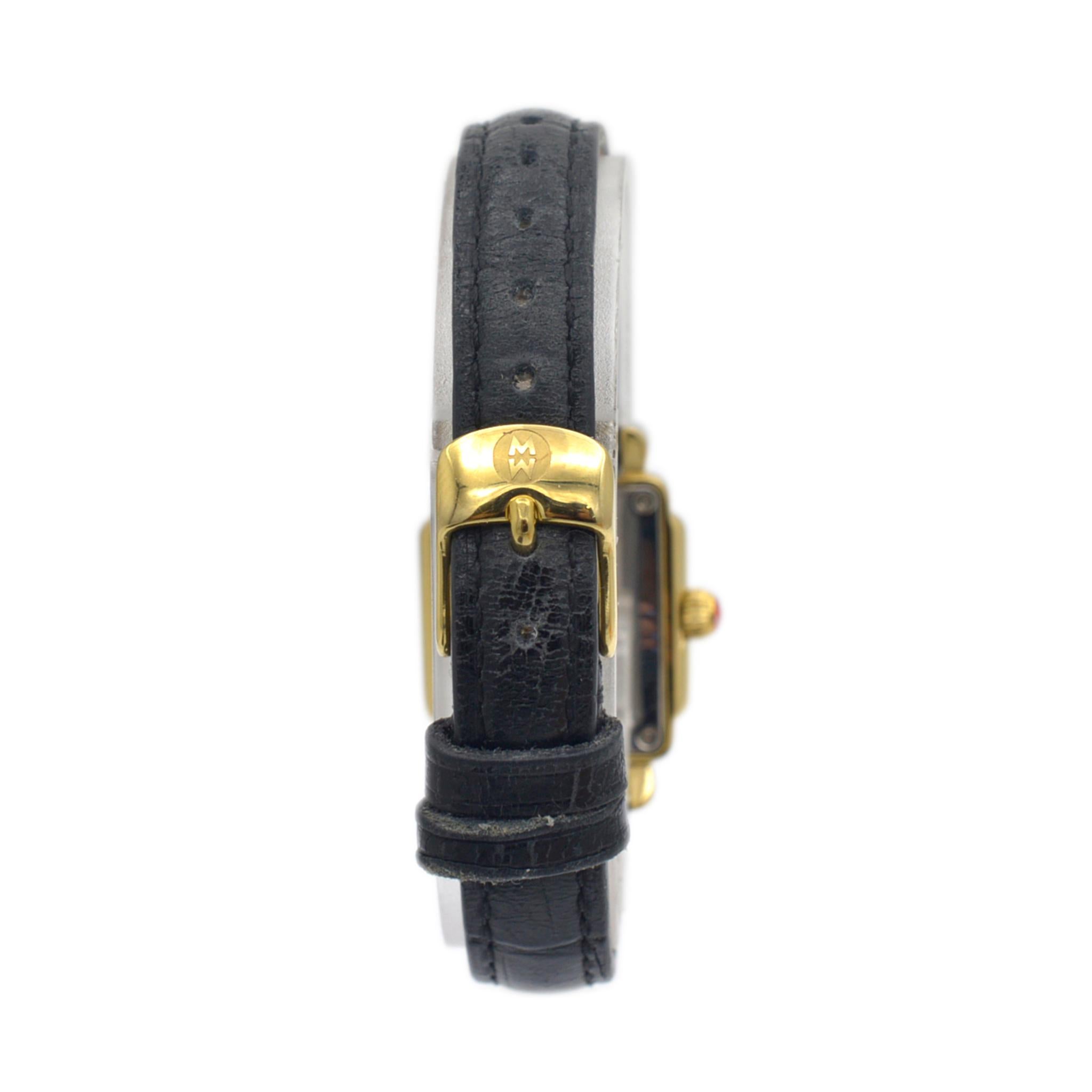 Michele Deco Mini MW06D00A9025 20MM X 24MM Edelstahl Damenuhr 1