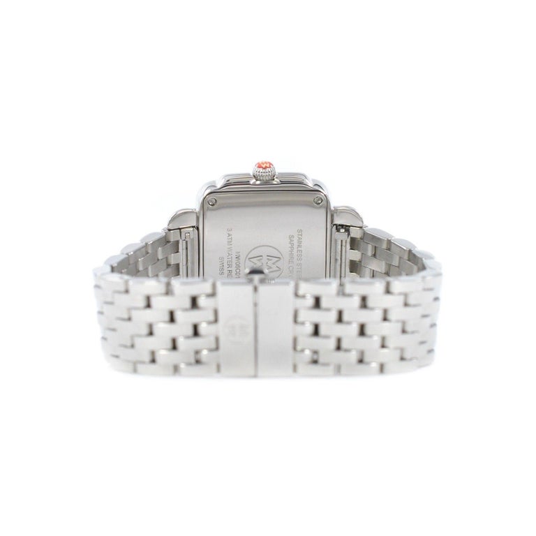 Michele Deco Diamond Mw06C01 w/ 6.5 mm Band, & Mother-Of-Pearl Dial Michele Deco Mw06C01 w/ 6.5 mm Band, Stainless-Steel Bezel  main image 2