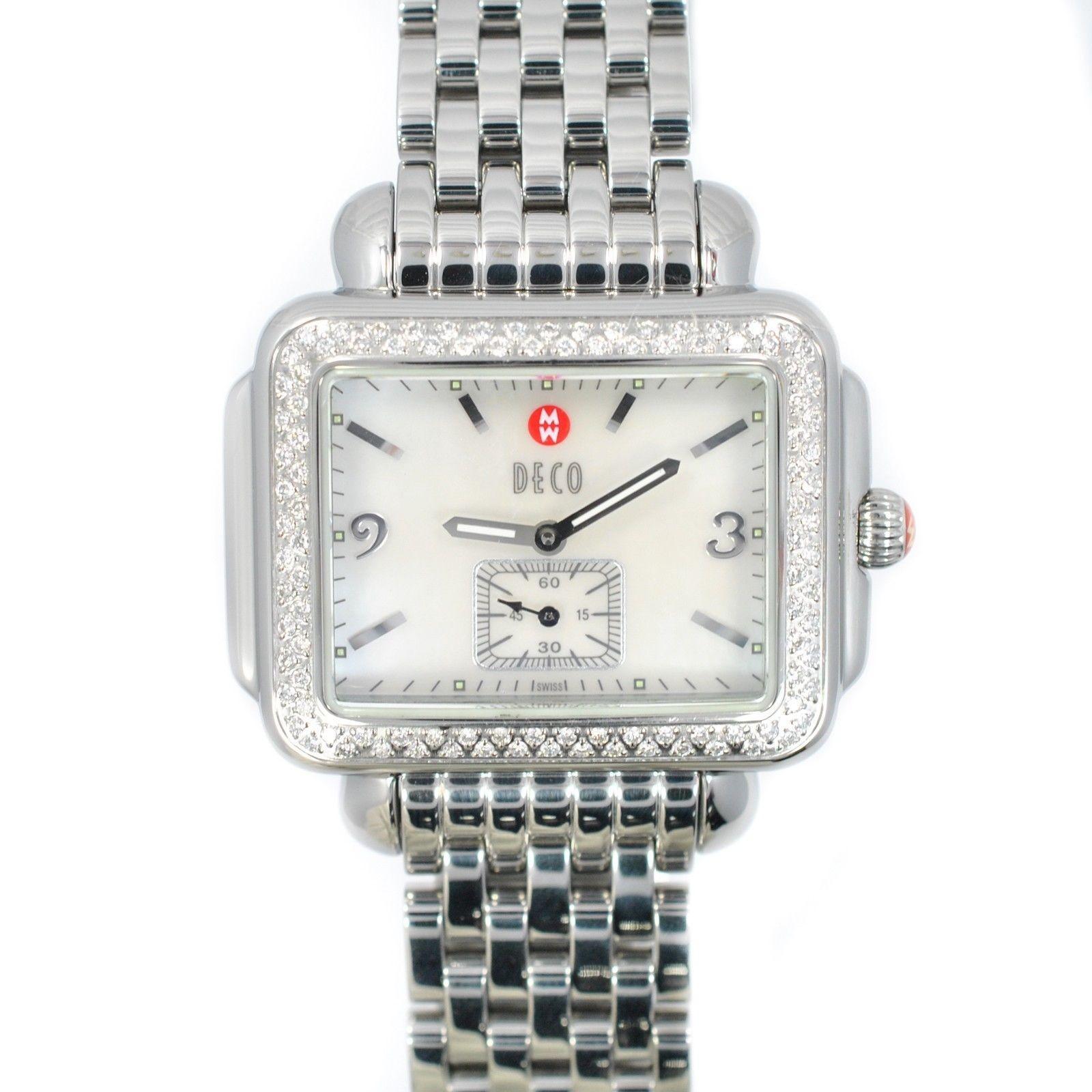 Michele Deco Mw06C01 w/ 6.5 mm Band, Stainless-Steel Bezel & Mother-Of-Pearl Dia