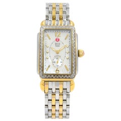 Michele Deco Park Diamond Gold-Plated Steel MOP Dial Ladies Watch MW06M01C5025