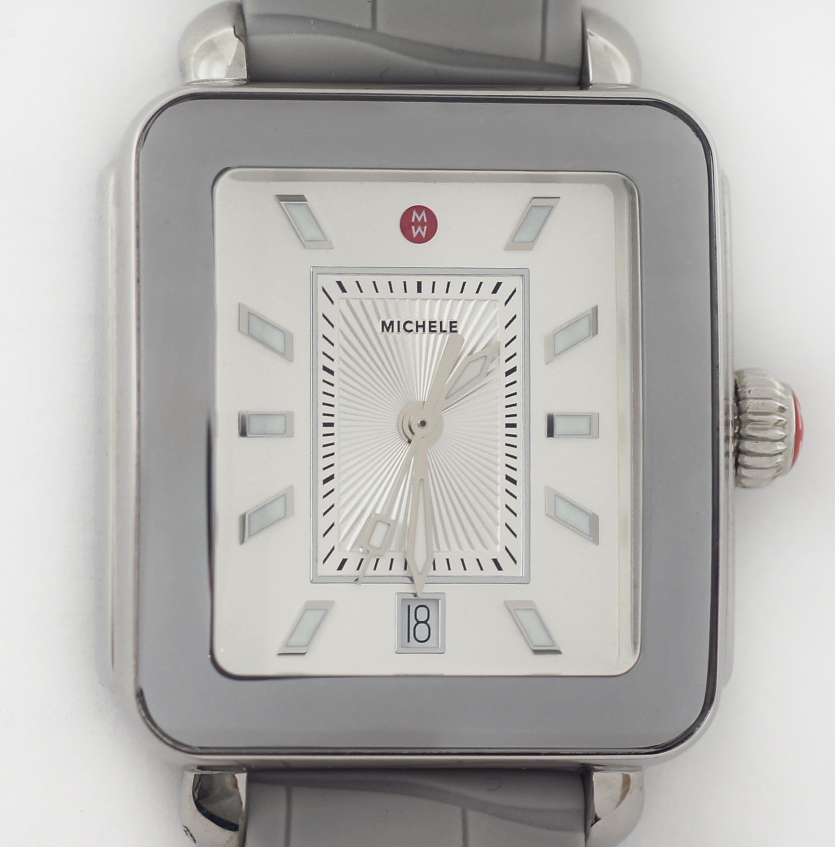 Michele Deco Sport Silver Dial Watch MWW06K000009 For Sale 1