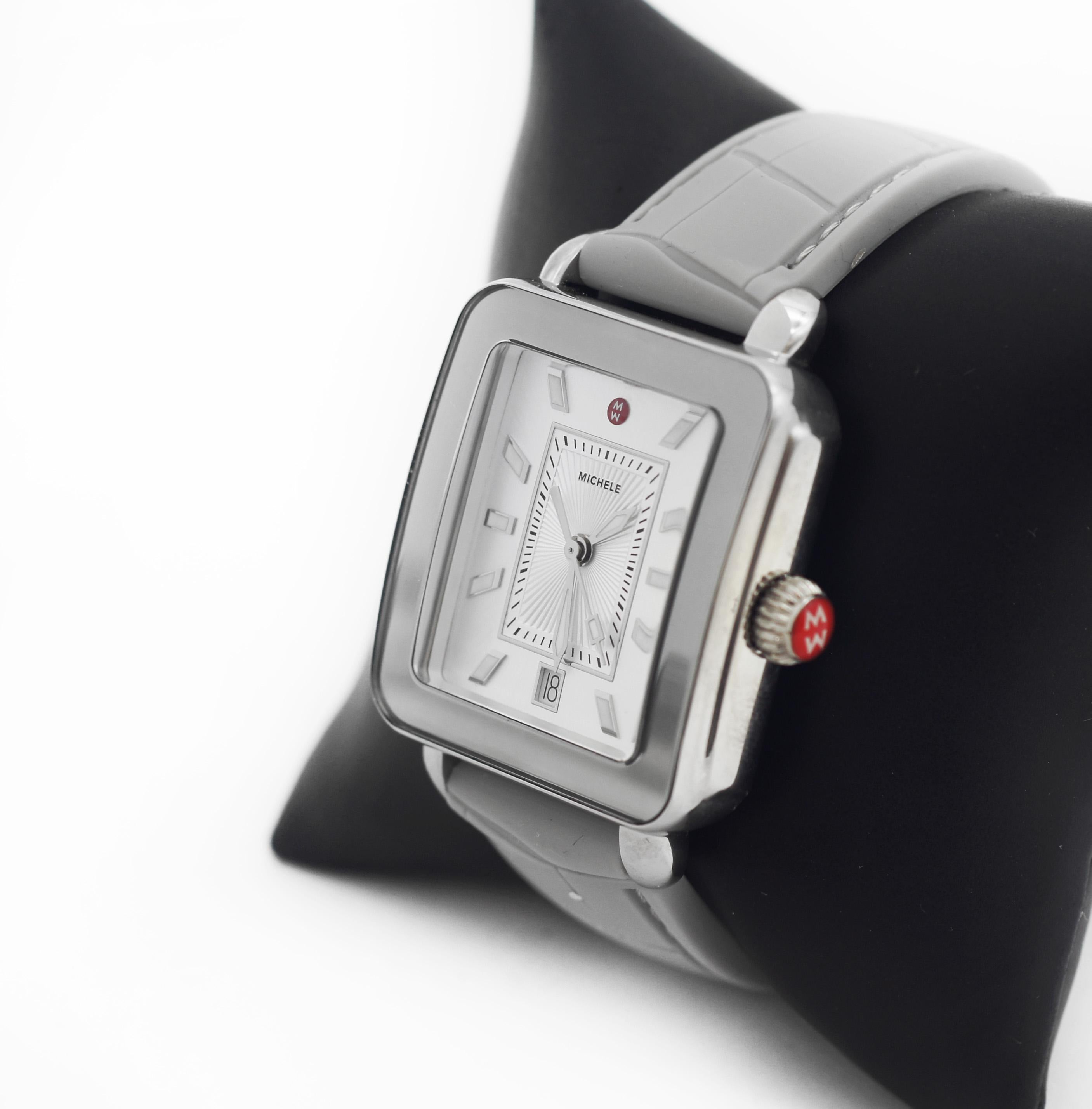 Michele Deco Sport Silver Dial Watch MWW06K000009 For Sale 2