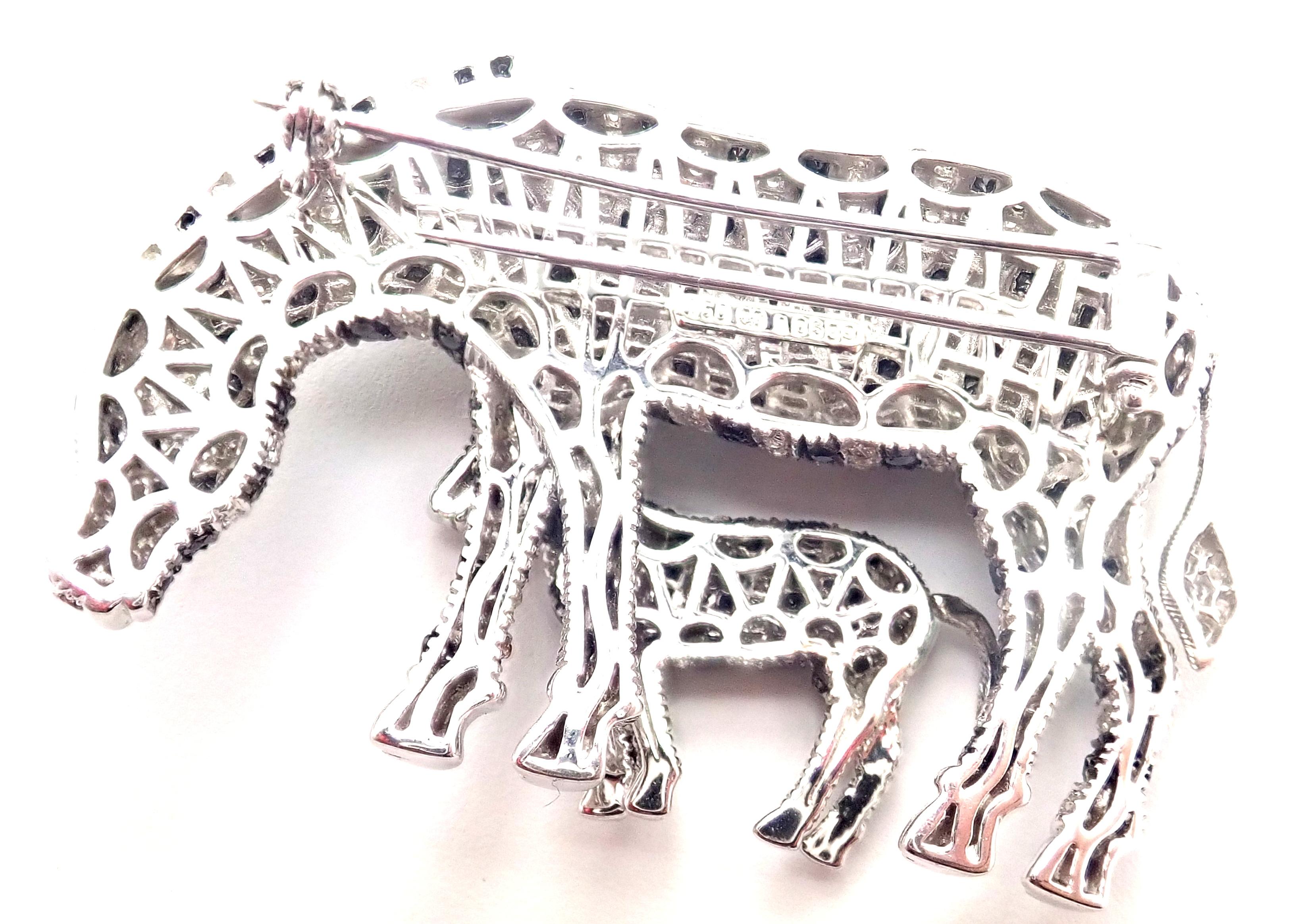 zebra brooch