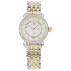 Michele Elegance CSX Steel Mother of Pearl Dial Quartz Ladies Watch MWW03T000042