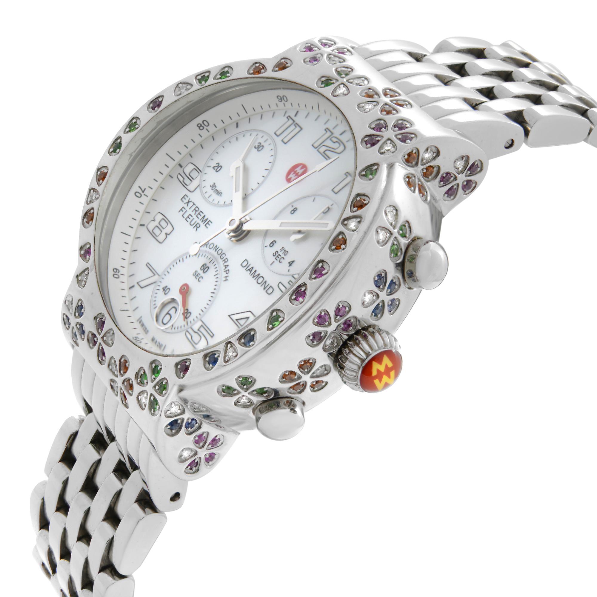 michele flower watch