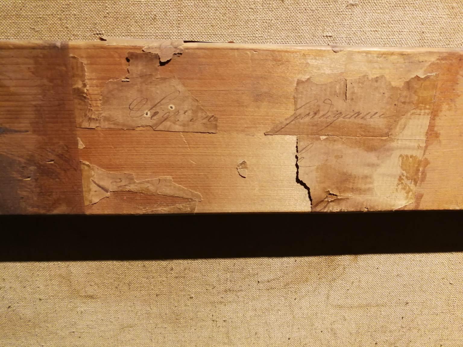 Dipinto Figurativo toscano ritratto femminile nobile belle époque del XIX secolo im Angebot 9